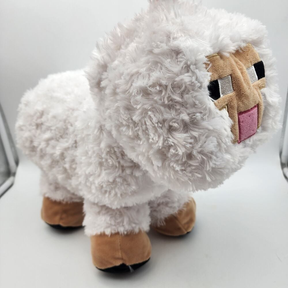 Minecraft Overworld Baby Sheep Plush Pillow Stuffed Animal Toy 15” Fluffy 2017